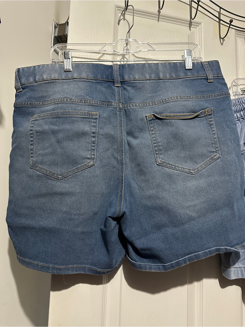 Terra & Sky and Lane Bryant Blue Denim Shorts 2 Pair XXL/16W - Picture 7 of 10